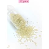 Mbb E-Ticaret Kesme Cam Boncuk 2mm - 20 Gram - Şeffaf Krem -bnc339