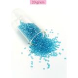Mbb E-Ticaret Kesme Cam Boncuk 2mm - 20 Gram - Şeffaf Turguaz -bnc349