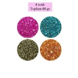 Mbb E-Ticaret Kesme Cam Boncuk 2mm - 4 Renk - Toplam 80 Gram - Bnc438