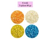 Mbb E-Ticaret Kesme Cam Boncuk 2mm - 4 Renk - Toplam 80 Gram - Bnc443