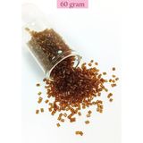Mbb E-Ticaret Kesme Cam Boncuk 2mm - 60 Gram - Şeffaf Açık Kahve - Bnc391
