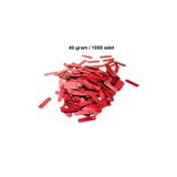 Mbb E-Ticaret Kırmızı 15 x 5 mm Dantel Oya Yazma Halhal Abiye Lazer Kesim Pul 1000 adet / 40 gram
