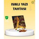 Mbb E-Ticaret LED Işıklı Akrilik Yazı Tahtası Renkli Kalem Setiyle