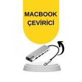 Mbb E-Ticaret Macbook Pro/air Uyumlu USB Type-C 8 In 1 Hub Dönüştürücü Çevirici Çoklayıcı USB Hdmı Micro Sd 8 Girişli