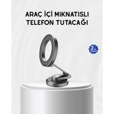 Mbb E-Ticaret Manyetik Katlanabilir Araç Telefon Tutucu – Magsafe Uyumlu, 360° Ayarlanabilir, Güçlü Mıknatıs