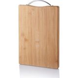 Mbb E-Ticaret Metal Tutacaklı Lüx Bambu Kesme Tahtası 30CM X20CMX1.8CM
