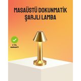 Mbb E-Ticaret Modern Metal Masa Lambası 3 Işık Renkli Kademesiz Parlaklık Ayarlı
