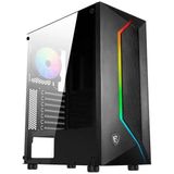 Mbb E-Ticaret Msı Mag Vampırıc 100R Temperli Cam Argb Psu Yok 1X120MM Fan Gamıng Bilgisayar Kasası