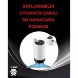 Mbb E-Ticaret Otomatik Şarjlı Damacana Pompası Ev Ofis Kamp Kullanım