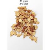 Mbb E-Ticaret Oya Abiye Bileklik Kolye Pleksi Metalik Plastik Pul Altın Renk 24 Gram 270 Adet - Bnc538