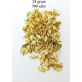 Mbb E-Ticaret Oya Abiye Bileklik Kolye Pleksi Metalik Plastik Pul Altın Renk 24 Gram 390 Adet - Bnc535