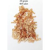Mbb E-Ticaret Oya Abiye Bileklik Kolye Pleksi Metalik Plastik Pul Altın Renk 24 Gram 465 Adet - Bnc542