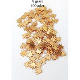 Mbb E-Ticaret Oya Abiye Bileklik Kolye Pleksi Metalik Plastik Pul Altın Renk 8 Gram 100 Adet - Bnc485