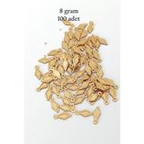 Mbb E-Ticaret Oya Abiye Bileklik Kolye Pleksi Metalik Plastik Pul Altın Renk 8 Gram 100 Adet - Bnc490