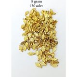 Mbb E-Ticaret Oya Abiye Bileklik Kolye Pleksi Metalik Plastik Pul Altın Renk 8 Gram 130 Adet - Bnc475