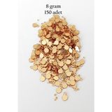 Mbb E-Ticaret Oya Abiye Bileklik Kolye Pleksi Metalik Plastik Pul Altın Renk 8 Gram 150 Adet - Bnc497