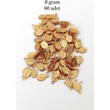Mbb E-Ticaret Oya Abiye Bileklik Kolye Pleksi Metalik Plastik Pul Altın Renk 8 Gram 90 Adet - Bnc478