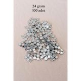 Mbb E-Ticaret Oya Abiye Bileklik Kolye Pleksi Metalik Plastik Pul Gümüş Renk 24 Gram 300 Adet - Bnc560
