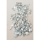 Mbb E-Ticaret Oya Abiye Bileklik Kolye Pleksi Metalik Plastik Pul Gümüş Renk 8 Gram 130 Adet - Bnc514