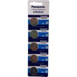 Mbb E-Ticaret Panasonic CR2032 3V Lityum Bios Baskül Terazi Pili 5’li Kartela 5 Adet