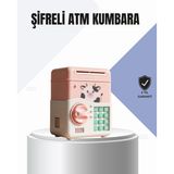 Mbb E-Ticaret Pembe Elektronik Şifreli Otomatik Para Çeken ATM Kumbarası