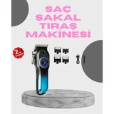 Mbb E-Ticaret Profesyonel Saç Kesme Makinesi – 2000 mAh Şarjlı, LCD Ekranlı