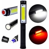 Mbb E-Ticaret Ps-Q5 Pilli Mıknatıslı Cob LED Çalışma Tamir Kırmızı Işık El Feneri