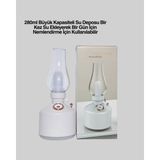 Mbb E-Ticaret Retro Gaz Lambası Görünümlü Ledli Buhar Püskürtücü Aroma Difüzör - Çok Renkli
