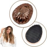 Mbb E-Ticaret Rose Gold Saç Düzleştirici Tarak Geniş Aralıklı Her Saç Tipine Uygun Fırçalı Saç Düzleşt