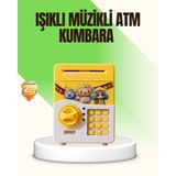 Mbb E-Ticaret Sarı Elektronik Şifreli ATM Görünümlü Çocuk Kumbarası