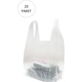 Mbb E-Ticaret Şeffaf Atlet Poşet Büyük Boy 30X56 cm 20 Paket Takriben 3.000 Adet