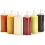 Mbb E-Ticaret Şeffaf Kapaklı Sızdırmaz Yağlık Sosluk Şişesi Plastik Yağdanlık 400 Ml Ap-9028