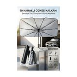 Mbb E-Ticaret Şemsiye Tipi Araç Güneşliği, Katlanabilir Oto Ön Cam Güneşlik, 10 Telli Uv Korumalı 723210