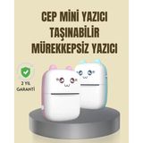 Mbb E-Ticaret Taşınabilir Mini Termal Yazıcı 200 DPI Bluetooth Bağlantılı