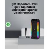 Mbb E-Ticaret Taşınabilir Şarjlı Hoparlör USB, SD Kart, AUX Girişli