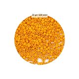 Mbb E-Ticaret Turuncu Renk 4 mm Yaklaşık 220 adet/20 gram Cam Boncuk Oya Yazma Bileklik ve Kolye