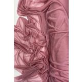 Mbb E-Ticaret Yağmur Damlası Simli Abiye Elbise Şallık Tül Kumaş Gül Kurusu 32-H