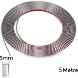 Mbb E-Ticaret Yapışkanlı Nikelaj Şerit Bant Çıta 5mm 5 Metre Krom