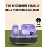 Mbb E-Ticaret YXG10 Kablosuz Kulaklık – Bluetooth 5.4, Dokunmatik, LED Ekranlı Şarj Kutusu