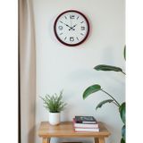 Mbb E-Ticaret Zentime 36 Cm Kırmızı Dekoratif Duvar Saati