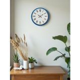Mbb E-Ticaret Zentime 36 Cm Mavi Dekoratif Duvar Saati