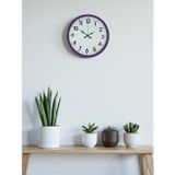 Mbb E-Ticaret Zentime 36 Cm Mor Dekoratif Duvar Saati