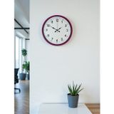 Mbb E-Ticaret Zentime 36 Cm Pembe Dekoratif Duvar Saati