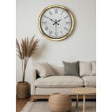 Mbb E-Ticaret Zentime 40 Cm Gold Lüks Dekoratif Duvar Saati