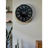 Mbb E-Ticaret Zentime 40 Cm Krom Şık Duvar Saati