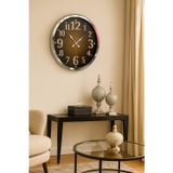 Mbb E-Ticaret Zentime Krom Işıltılı Zaman 52 Cm Metal Duvar Saati
