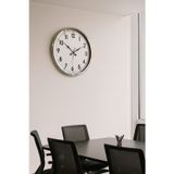 Mbb E-Ticaret Zentime Sade Ve Şık Krom 52 Cm Metal Dekoratif Duvar Saati