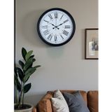 Mbb E-Ticaret Zentime Siyah Asil Tasarım Roma Rakamlı 40 cm Metal Duvar Saati