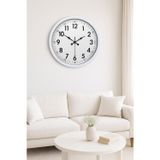 Mbb E-Ticaret Zentime White Classic 52 Cm Metal Dekoratif Stil Duvar Saati