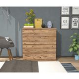 Mbes Mobilya Mbes Mobilya 80'lik Atlantik Çam Şifonyer 4 Çekmeceli Modern Tasarım 80 cm Genişlik